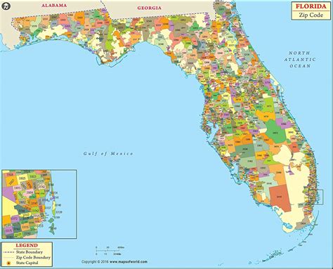 Florida Map With Zip Codes